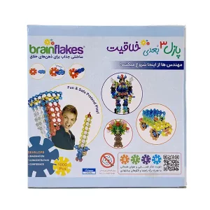 پازل 1000 تکه مدل سه‌ بعدی برند BrainFlakes